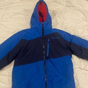 Free Country Blue and Black Kids' Puffer Jacket Size 10/12
